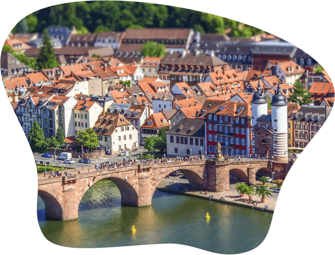 Bild der alten Brücke in Heidelberg, als Titelbild für die Regeln zur Hundehaltung in Baden-Württemberg